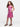 24sevenkid Girls Pink Shimmery Metallic Sleeveless A Line Dress