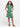 24sevenkid Green Print Sleeveless Pockets Dress