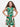 24sevenkid Green Print Sleeveless Pockets Dress