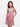 24sevenkid Girls Knee Length Sleeveless A Line Pink Paisley Pocket Dress