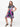 24sevenkid Girls Black and Pink Paisley Fit and Flare Knee Length Dress