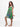 24sevenkid Girls Green Scarf Print Ruffle Summer Dress