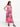 24sevenkid Girls Pink Paisley Print Sleeveless Maxi Dress with Pockets