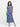 24sevenkid Girls Short Sleeve Blue Geo Print Maxi Dress