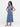 24sevenkid Girls Short Sleeve Blue Geo Print Maxi Dress