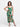 24sevenkid Girls Green Ruffle Spaghetti Strap Maxi Dress