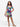 24sevenkid Girls Multicolor Print Cold Shoulder A Line Dress