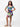 24sevenkid Girls Multicolor Print Cold Shoulder A Line Dress