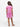 24sevenkid Girls Pink Print Cold Shoulder A Line Dress