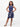 24sevenkid Girls Navy Blue Floral Fit and Flare Dress