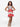 24seven Comfort Apparel Sleeveless Striped Tank Top Knee Length Girls Dress