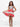 24seven Comfort Apparel Sleeveless Striped Tank Top Knee Length Girls Dress