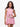 24seven Comfort Apparel Pink Sleeveless Knee Length Hooded Girls Dress